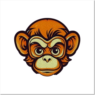 Orange Monkey Posters and Art